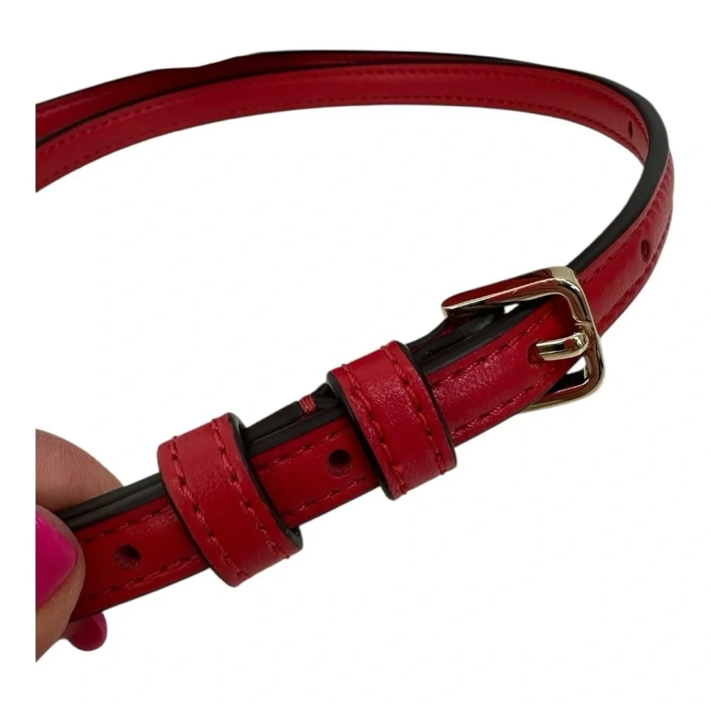 Kate Spade Red Love Shack Quilted 3D Heart Crossbody Bag Leather Purse $399 NWT